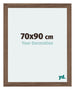 Mura MDF Photo Frame 70x90cm Walnut Dark Front Size | Yourdecoration.com