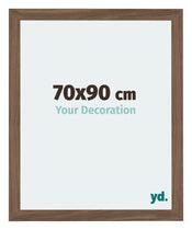 Mura MDF Photo Frame 70x90cm Walnut Dark Front Size | Yourdecoration.com