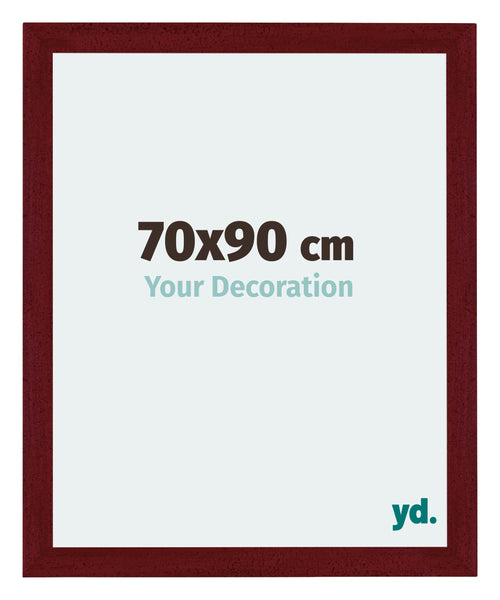 Mura MDF Photo Frame 70x90cm Winered Wiped Front Size | Yourdecoration.com