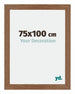 Mura MDF Photo Frame 75x100cm Oak Rustic Front Size | Yourdecoration.com