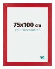 Mura MDF Photo Frame 75x100cm Red Front Size | Yourdecoration.com