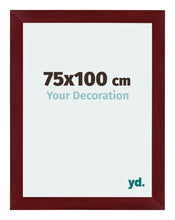 Mura MDF Photo Frame 75x100cm Winered Wiped Front Size | Yourdecoration.com