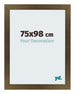 Mura MDF Photo Frame 75x98cm Bronze Design Front Size | Yourdecoration.com