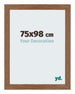 Mura MDF Photo Frame 75x98cm Oak Rustic Front Size | Yourdecoration.com