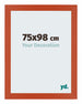 Mura MDF Photo Frame 75x98cm Orange Front Size | Yourdecoration.com