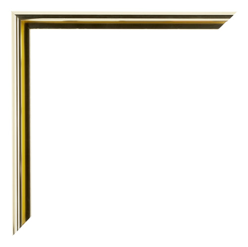 New York Aluminium Photo Frame 18x24cm Gold Shiny Detail Corner | Yourdecoration.com