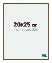 New York Aluminium Photo Frame 20x25cm Walnut Structure Front Size | Yourdecoration.com