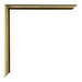 New York Aluminium Photo Frame 20x60cm Gold Shiny Detail Corner | Yourdecoration.com