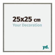 New York Aluminium Photo Frame 25x25cm Mercury Structure Front Size | Yourdecoration.com