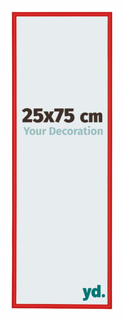 New York Aluminium Photo Frame 25x75cm Red Ferarri Front Size | Yourdecoration.com