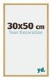 New York Aluminium Photo Frame 30x50cm Gold Shiny Front Size | Yourdecoration.com