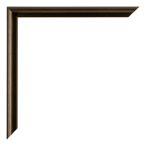 New York Aluminium Photo Frame 35x45cm Walnut Structure Detail Corner | Yourdecoration.com