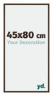 New York Aluminium Photo Frame 45x80cm Walnut Structure Front Size | Yourdecoration.com