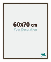 New York Aluminium Photo Frame 60x70cm Walnut Structure Front Size | Yourdecoration.com