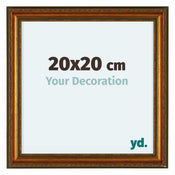 Oxford Wood Photo Frame 20x20cm Gold Antique Front Size | Yourdecoration.com