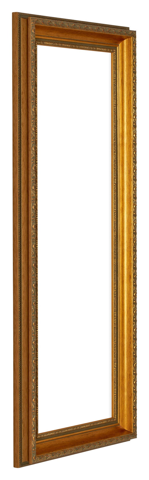 Oxford Wood Photo Frame 20x60cm Gold Antique Front Oblique | Yourdecoration.com