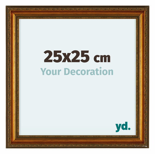 Oxford Wood Photo Frame 25x25cm Gold Antique Front Size | Yourdecoration.com