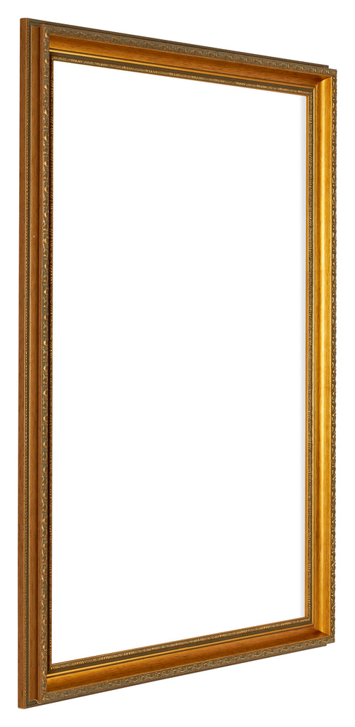 Oxford Wood Photo Frame 25x35cm Gold Antique Front Oblique | Yourdecoration.com