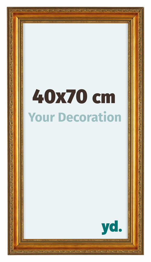 Oxford Wood Photo Frame 40x70cm Gold Antique Front Size | Yourdecoration.com