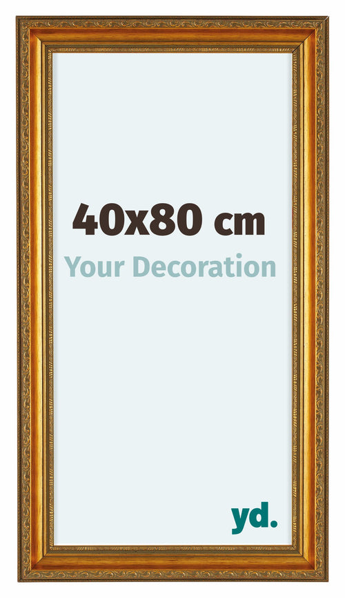 Oxford Wood Photo Frame 40x80cm Gold Antique Front Size | Yourdecoration.com