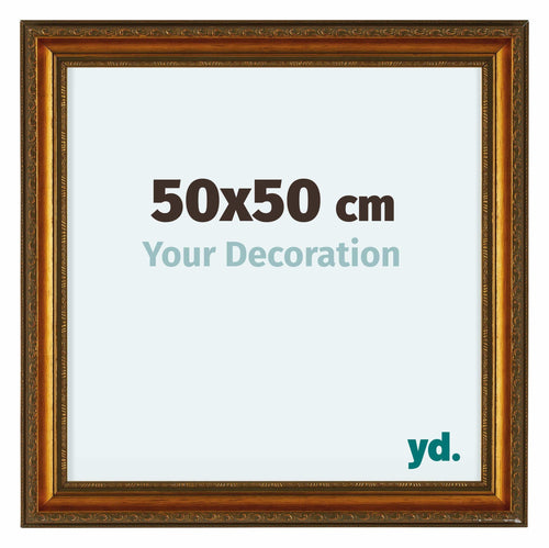 Oxford Wood Photo Frame 50x50cm Gold Antique Front Size | Yourdecoration.com