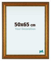 Oxford Wood Photo Frame 50x65cm Gold Antique Front Size | Yourdecoration.com