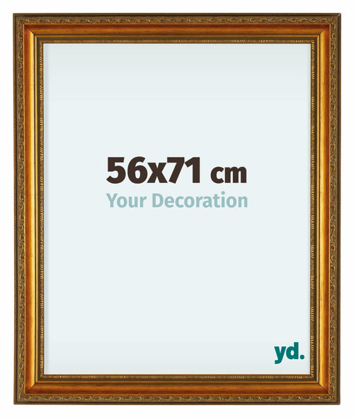 Oxford Wood Photo Frame 56x71cm Gold Antique Front Size | Yourdecoration.com