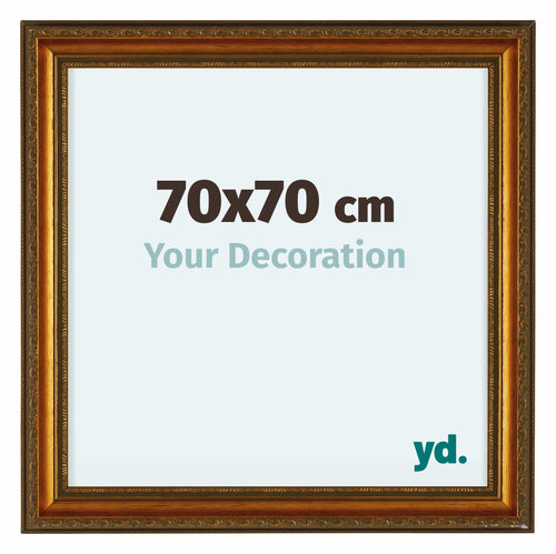 Oxford Wood Photo Frame 70x70cm Gold Antique Front Size | Yourdecoration.com