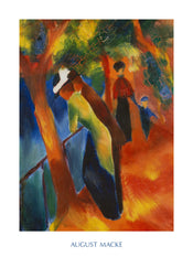 PGM AM 304 August Macke Strada soleggiata Art Print 60x80cm | Yourdecoration.com