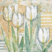 PGM BET 91 Eric Barjot White Tulips Art Print 15x15cm | Yourdecoration.com