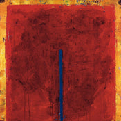 PGM RAB 17 Ralf Bohnenkamp Contrasting Red Art Print 98x98cm | Yourdecoration.com