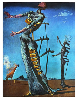 PGM SD 878 Salvador Dali La girafe en feu Art Print 60x80cm | Yourdecoration.com