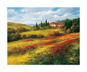 PGM SRH 05 Heinz Scholnhammer Landschaft mit Mohn I Art Print 60x50cm | Yourdecoration.com