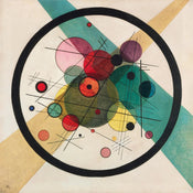 PGM WK 50 Wassily Kandinsky Kreis im Kreis Art Print 70x70cm | Yourdecoration.com