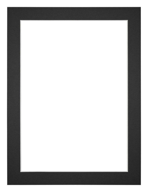 Passe Partout 18x24cm Carton Black Edge 3cm Straight Front | Yourdecoration.com