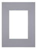 Passe Partout 18x24cm Carton Gray Edge Straight Front | Yourdecoration.com