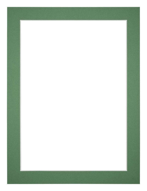 Passe Partout 18x24cm Carton Green Forest Edge 3cm Straight Front | Yourdecoration.com