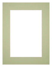 Passe Partout 18x24cm Carton Mint Green Edge 5cm Straight Front | Yourdecoration.com