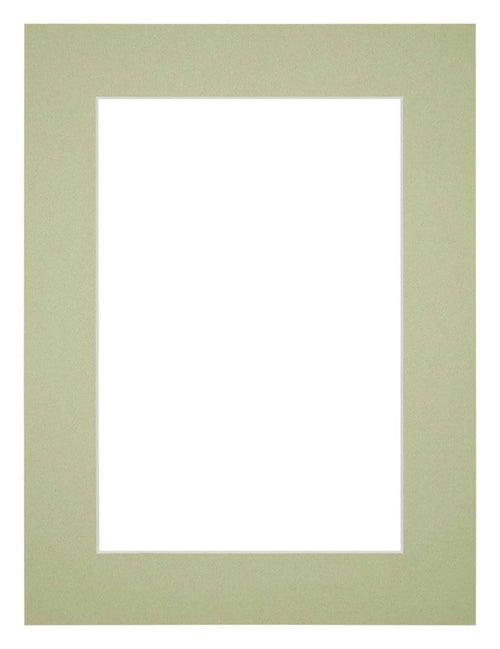 Passe Partout 18x24cm Carton Mint Green Edge 5cm Straight Front | Yourdecoration.com