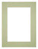 Passe Partout 18x24cm Carton Mint Green Edge 5cm Straight Front | Yourdecoration.com