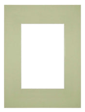 Passe Partout 18x24cm Carton Mint Green Edge Straight Front | Yourdecoration.com