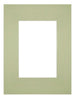 Passe Partout 18x24cm Carton Mint Green Edge Straight Front | Yourdecoration.com