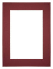 Passe Partout 18x24cm Carton Wine Red Edge 5cm Straight Front | Yourdecoration.com