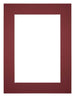 Passe Partout 18x24cm Carton Wine Red Edge 5cm Straight Front | Yourdecoration.com