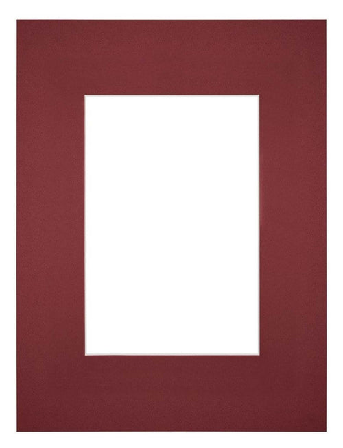 Passe Partout 18x24cm Carton Wine Red Edge Straight Front | Yourdecoration.com