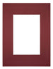 Passe Partout 18x24cm Carton Wine Red Edge Straight Front | Yourdecoration.com