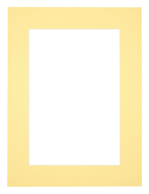 Passe Partout 18x24cm Carton Yellow Edge 5cm Straight Front | Yourdecoration.com