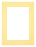 Passe Partout 18x24cm Carton Yellow Edge 5cm Straight Front | Yourdecoration.com