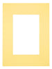 Passe Partout 18x24cm Carton Yellow Edge Straight Front | Yourdecoration.com