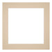 Passe Partout 20x20cm Carton Beige Edge 5cm Straight Front | Yourdecoration.com